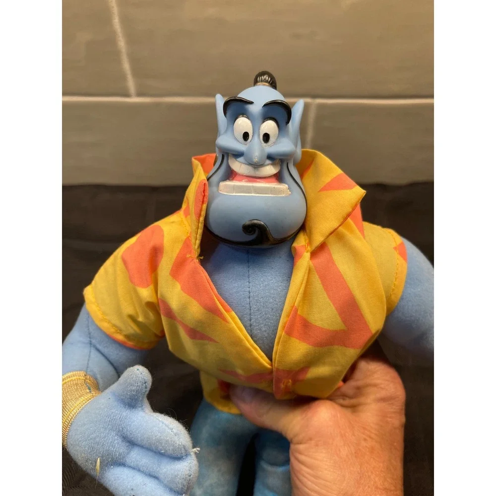 Disney Genie Plush Doll Aladdin‎ Hawaiian Shirt Collectible Toy